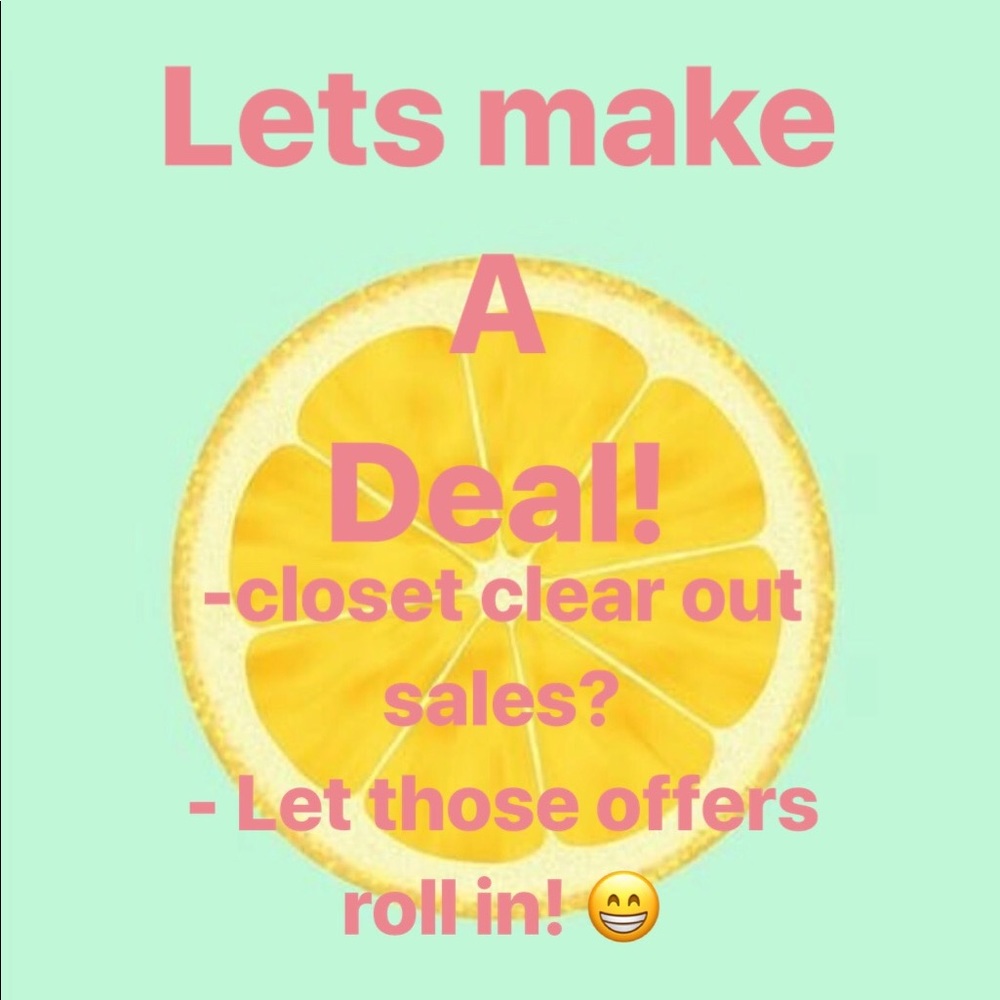 Closet Sale! Make some offers! Make room for fall!